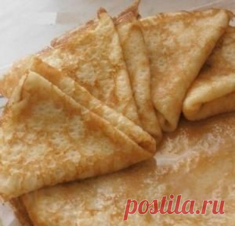 Блинчики с сахаром и маслом