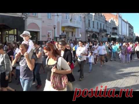 Парад вишиванок-2015 (Вишиванкова хода) - День незалежності України (Суми) - YouTube