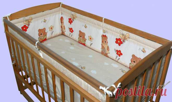 8 оригинальных бортиков в кроватку для новорожденных своими руками: выкройки