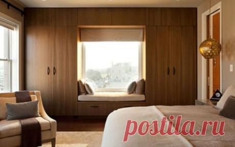 Шкафы вокруг окна! Классные идеи!