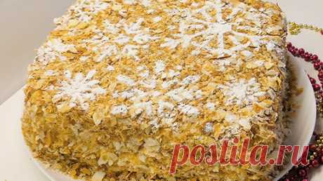 "Наполеон" из готового слоёного теста. Крем проще не бывает. Приготовит даже новичок. | Кухня вкусняшек. | Дзен