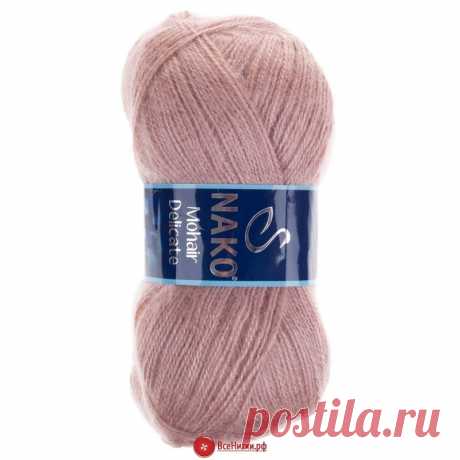 Пряжа Нако Мохер Деликат (NAKO Mohair Delicate) №6154 светлое какао купить во ВсеНитки.рф