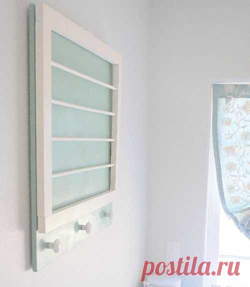 Как сделать настенную сушилку для белья