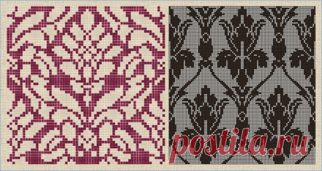 Подборка- 40 схем самых шикарных жаккардовых узоров - модели плюс схемы - в копилку вязальщиц | МНЕ ИНТЕРЕСНО | Яндекс Дзен