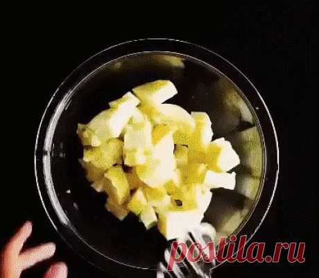 Спиральки из пюре.