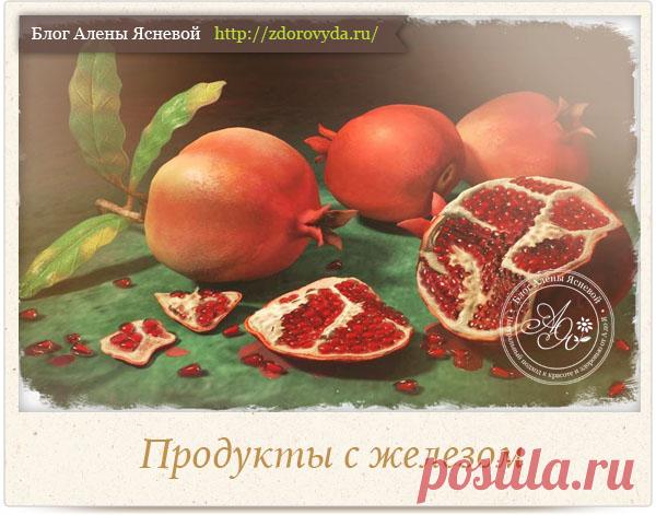 Железо в продуктах -список основных источников