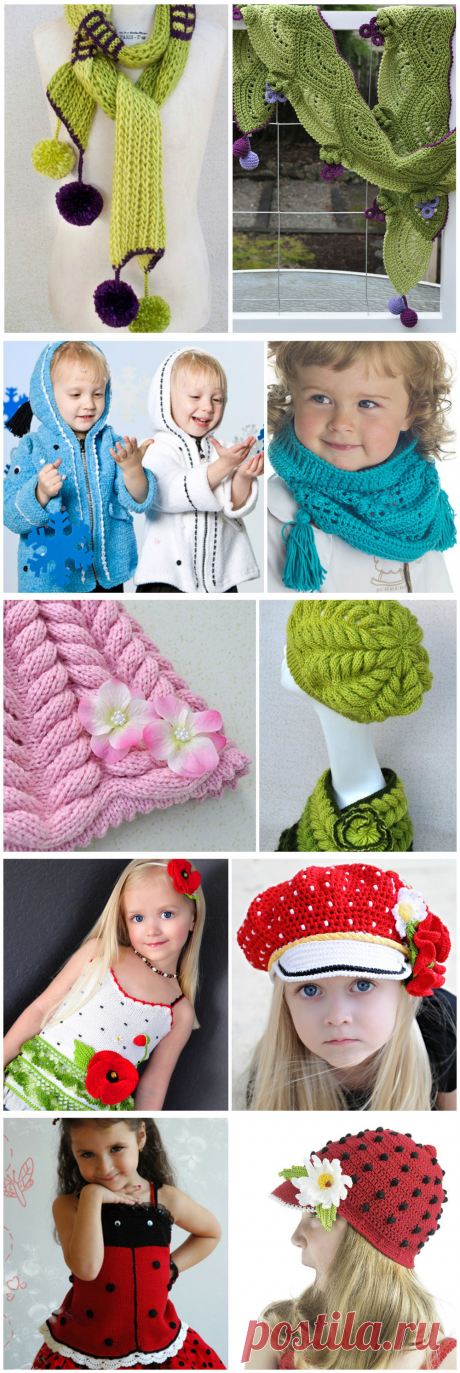 Восхитительные вязаные работы для детей