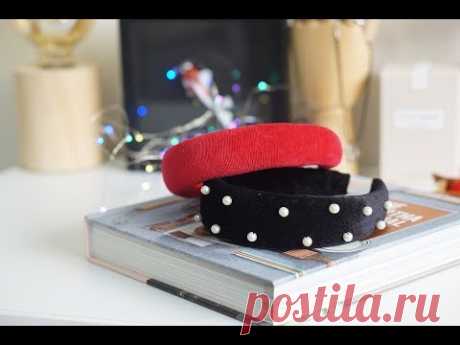 Cómo hacer diademas con volumen y diademas con perlas - DIY Padded Headband