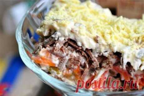 Салат из куриной печени, поаговый кулинарный рецепт с фото / Простые рецепты