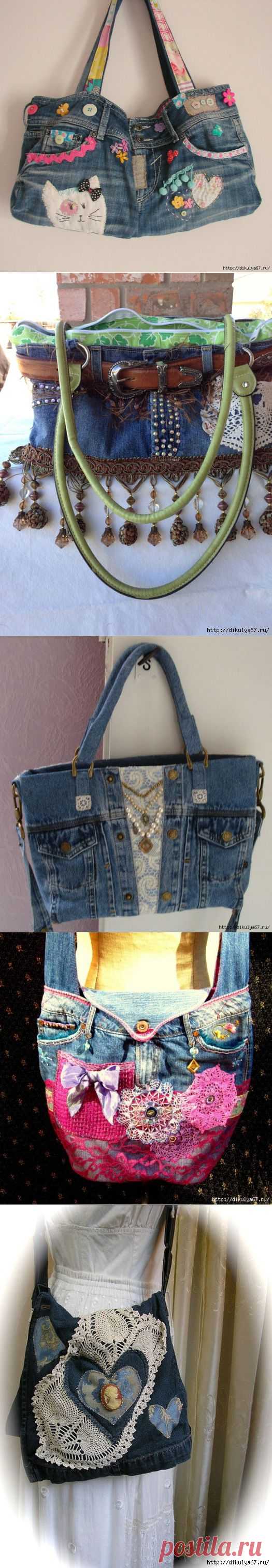 Джинсовые сумочки. Переделка