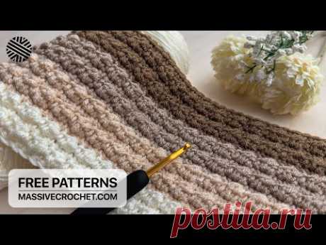 SUPER EASY Crochet Pattern for Beginners!⚡️Crochet Stitch for Baby Blanket & Bag