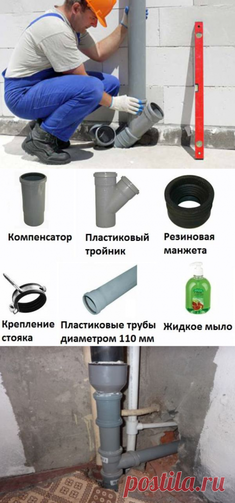 Самостоятельная замена стояка канализации — Наши дома
