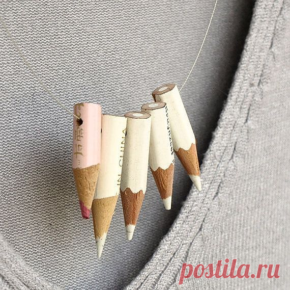 колье из остатков карандашей / Handmade / handmade / Pinme.ru / Светлана Алликас