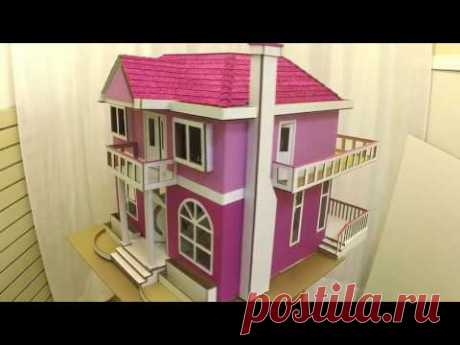 Cardboard Box made into Dollhouse with Lights - Time Lapse