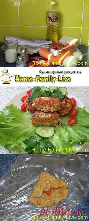 Котлеты из двух сортов рыбы - пошаговый фоторецепт | Кулинарные рецепты