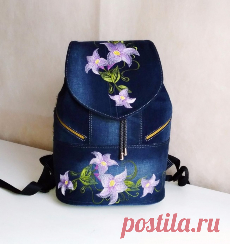 Моделирование рюкзаков из джинсовой ткани