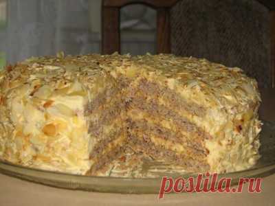 Шведский миндальный торт : Торты, пирожные