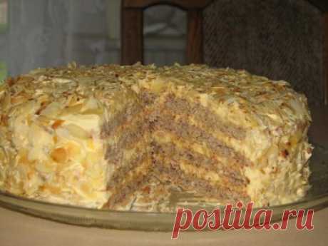 Шведский миндальный торт : Торты, пирожные