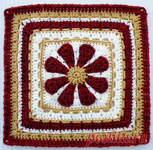 Maryfairy's Daisy Flower - Extra Sq 2012BAMCAL Lapghan