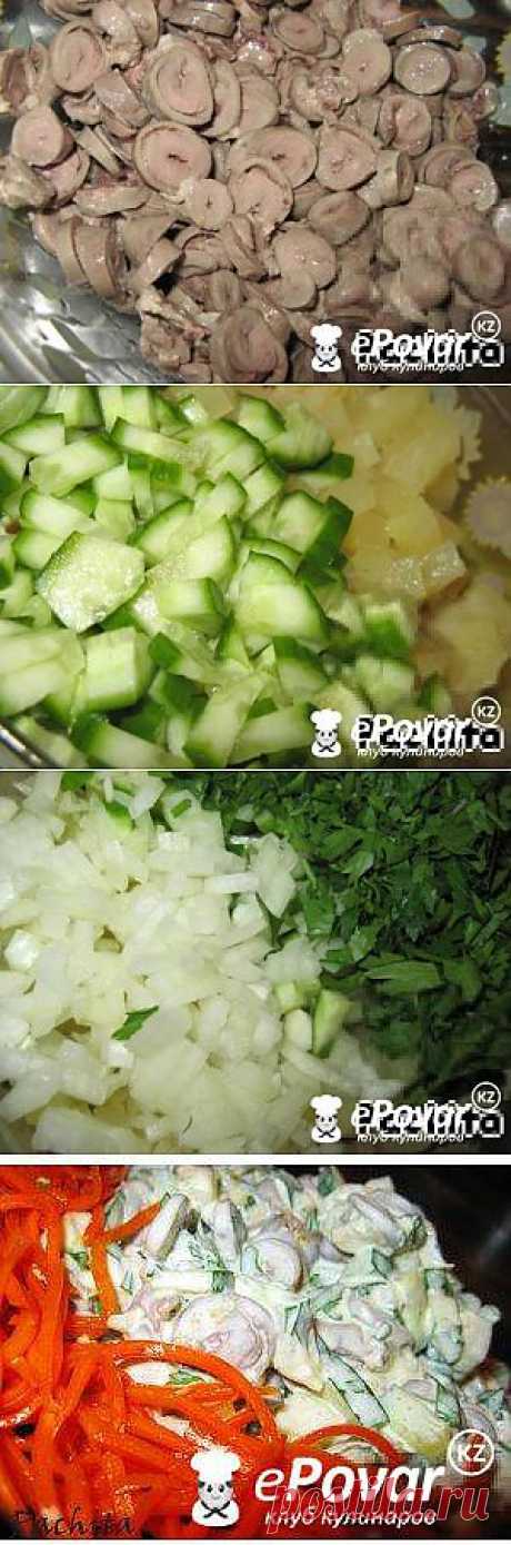Салат с куриными сердечками Френч — Рецепт приготовления с фото — Напитки, Лате