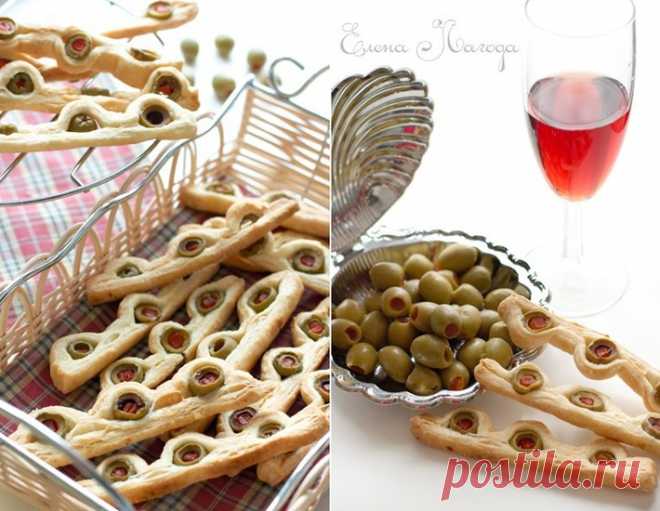 Палочки с оливками – кулинарный рецепт