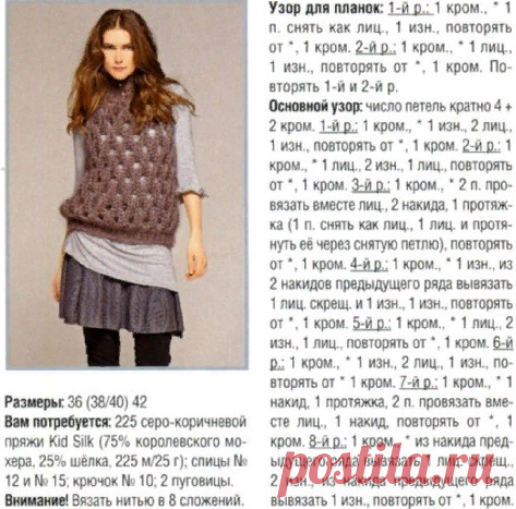 Дырчатые узоры. Вязание спицами | Рекомендательная система Пульс Mail.ru