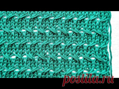 Лаконичная плетёнка спицами 🎀 Универсальный узор для вязания свитеров, носков, шапок