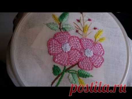 Hand embroidery. Flower embroidery design. weave stitch. Hand embroidery stitches. facebook-https://www.facebook.com/Leishas-Galaxy-1753547961573172/ In this...