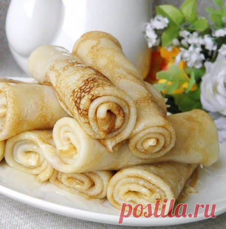 ВКУСНЫЕ ТОНКИЕ БЛИНЧИКИ &amp;#x1f60d; ИДЕАЛЬНОЕ ТЕСТО &amp;#x1f496;