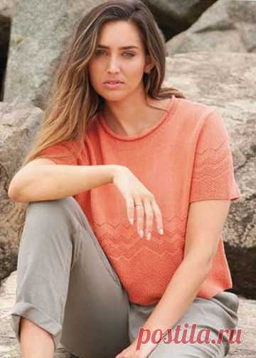 Вязаная кофточка с короткими рукавами «Новичок» | DAMские PALьчики. ru