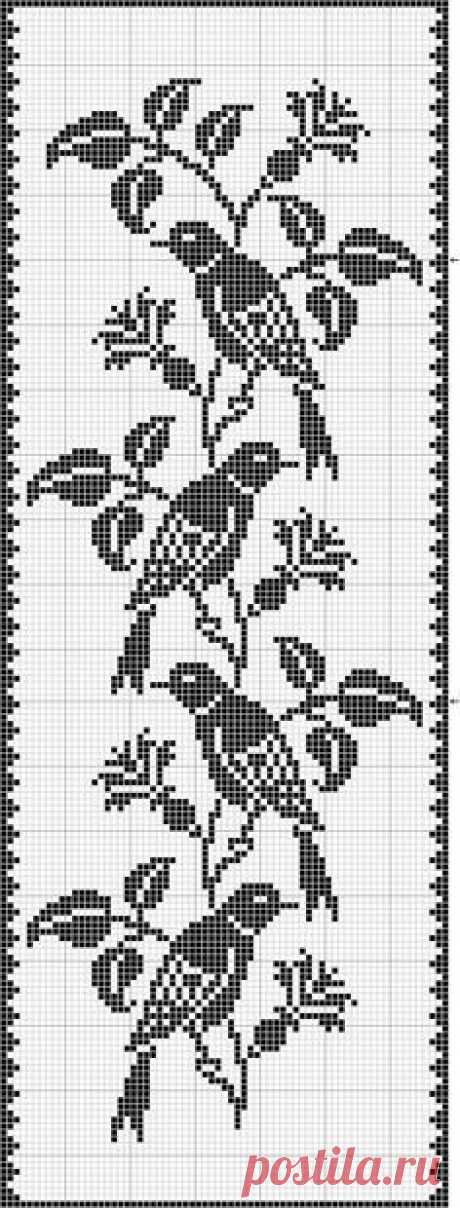 filet crochet birds  |  Pinterest: инструмент для поиска и хранения интересных идей