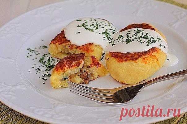 Картофельные зразы с грибами.
