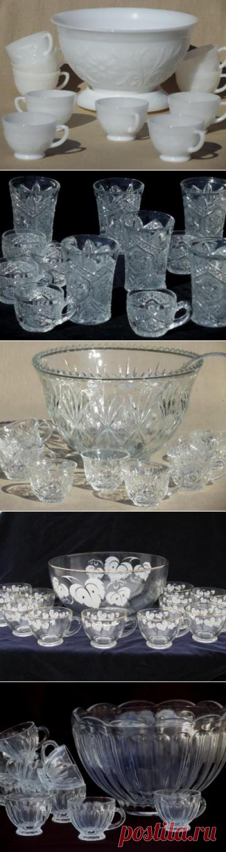 vintage punch bowl sets for parties & weddings