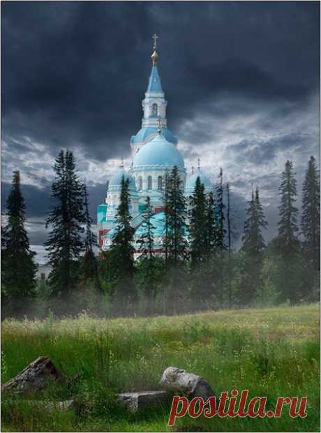 Спасо-Преображенский монастырь на острове Валаам, Карелия, Россия.