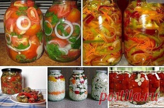 САМЫЕ РАЗНЫЕ МАРИНОВАННЫЕ ВКУСНОСТИ.
Предлагаю ознакомиться с замечательной подборкой рецептов заготовок разных маринованных вкусностей. Рецепты может многим и знакомы, но пусть они будут все и сразу в одном месте - под рукой.
В этой замечательной подборке представлены следующие рецепты:
1. Помидорные дольки - маринованные помидоры
2. 