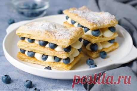 Милфей с голубикой