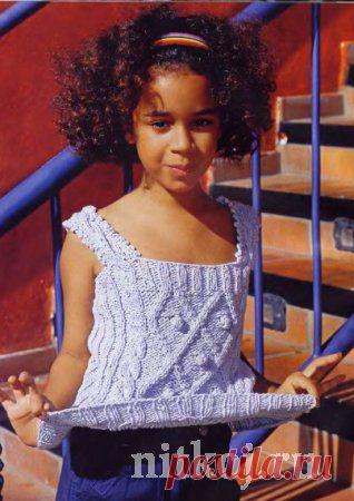 Топ с рельефами и шишечками » Ниткой - вязаные вещи для вашего дома, вязание крючком, вязание спицами, схемы вязания