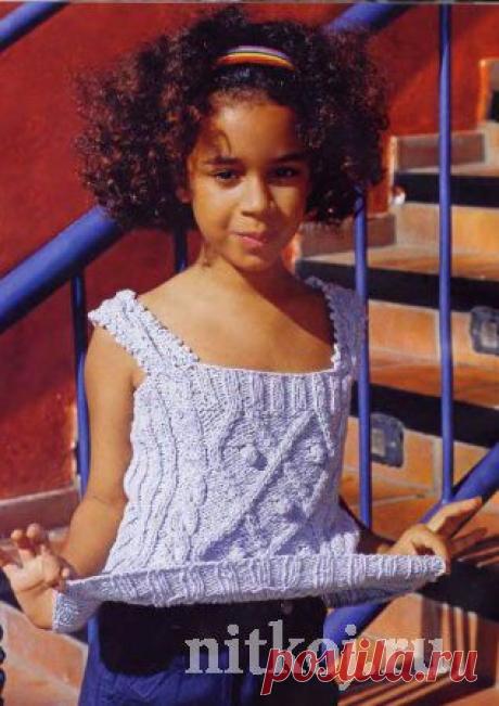 Топ с рельефами и шишечками » Ниткой - вязаные вещи для вашего дома, вязание крючком, вязание спицами, схемы вязания