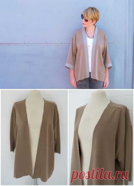 Кимоно из мужской рубашки — Рукоделие