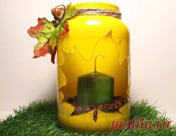 Осенний подсвечник