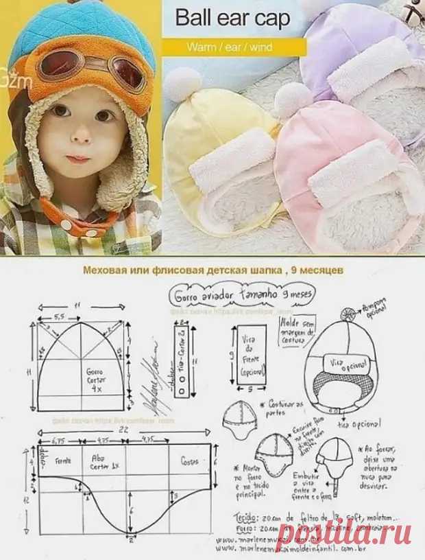 Коллекция выкроек шапок-ушанок - Сам себе мастер - медиаплатформа МирТесен