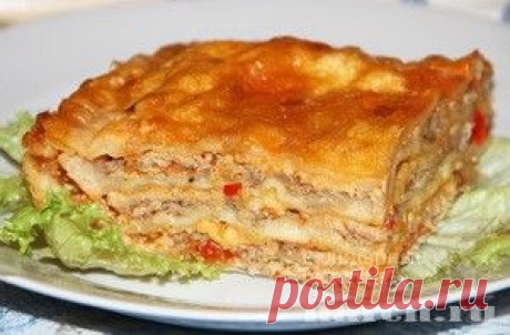 Лазанья в лаваше - Простые рецепты Овкусе.ру