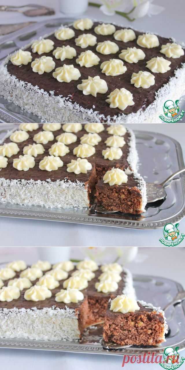 Шоколадный кухен без яиц - кулинарный рецепт