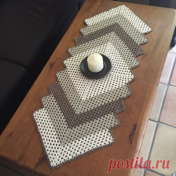 Оригинальные, вязанные дорожки на стол! Вязание крючком!Схемы и примеры для воплощения! | Юлия Жданова | Яндекс Дзен
