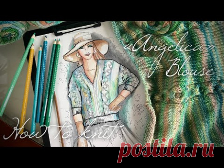 ВЯЖЕМ СВИТЕР СПИЦАМИ «ANGELICA» ЧАСТЬ 1 / HOW TO KNIT BEAUTIFUL SWEATER, PART 1