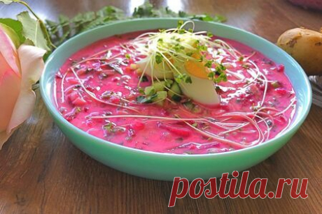 Шалтибарщай (šaltibarščiai) - пошаговый рецепт с фото (894 просмотра)