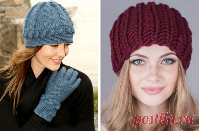 Вязаные шапки для женщин 50 лет - Фото и схемы головных уборов - Видео уроки