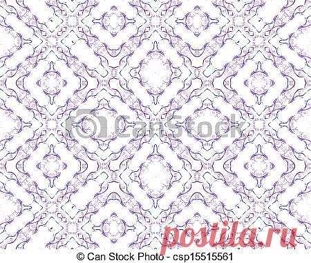 Stock Illustration of Patterned seamless wallpaper - Digital computer graphic csp15515561 -  Search Clip Art, Drawings, Illustrations, and Vector EPS Graphics Images