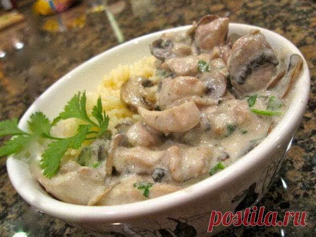 Грибной соус по-французски.
