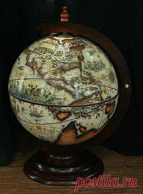 Глобус-бар настольный d=33см, 38*33*48см (853842)